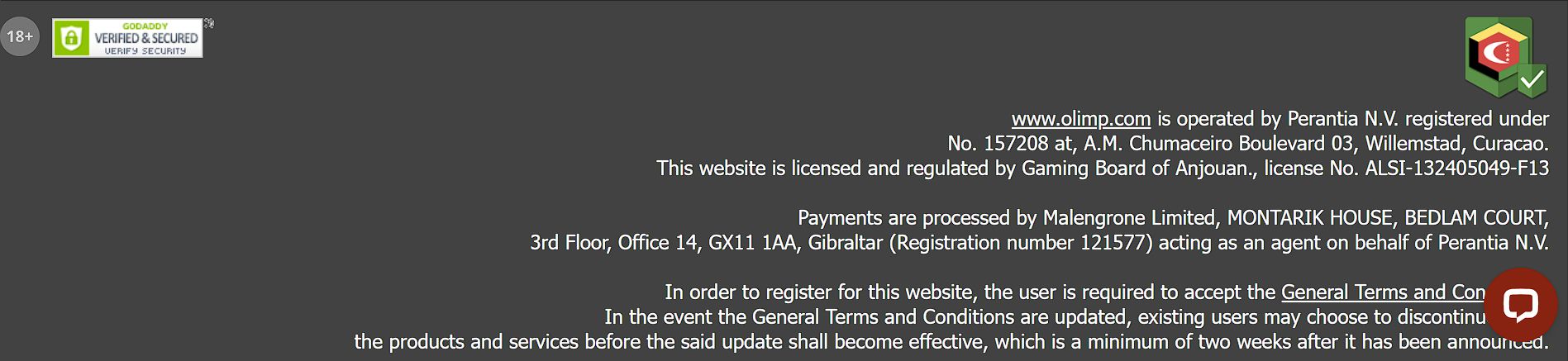 Платежи Olimp Таиланд